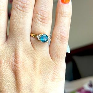 London Blue Topaz Ring Size 7